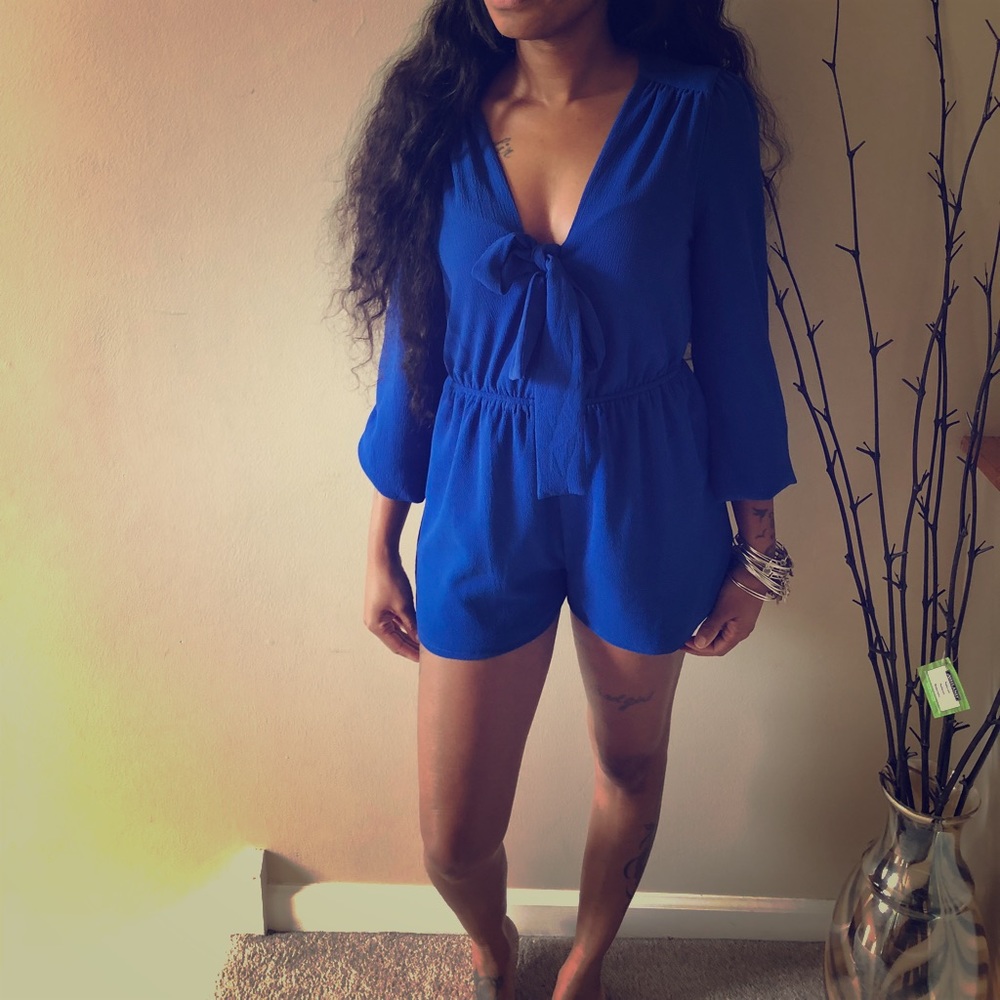 Royal Blue Romper